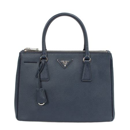 prada navy and silver hardware bag|prada saffiano leather bag.